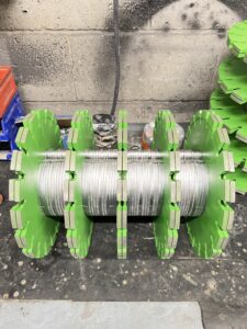 concrete grooving drum setup CT320 planer farm yard grooving blades